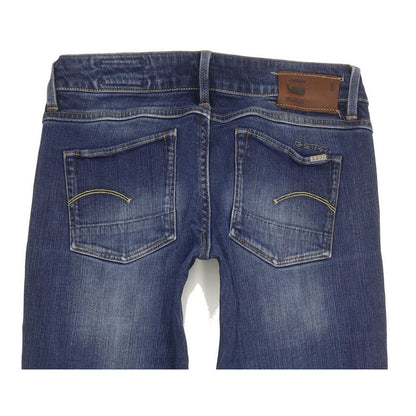 G-Star 3301 Women Blue Straight Slim Stretch Jeans W27 L29