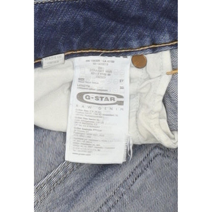 G-Star 3301 Women Blue Straight Slim Stretch Jeans W27 L29