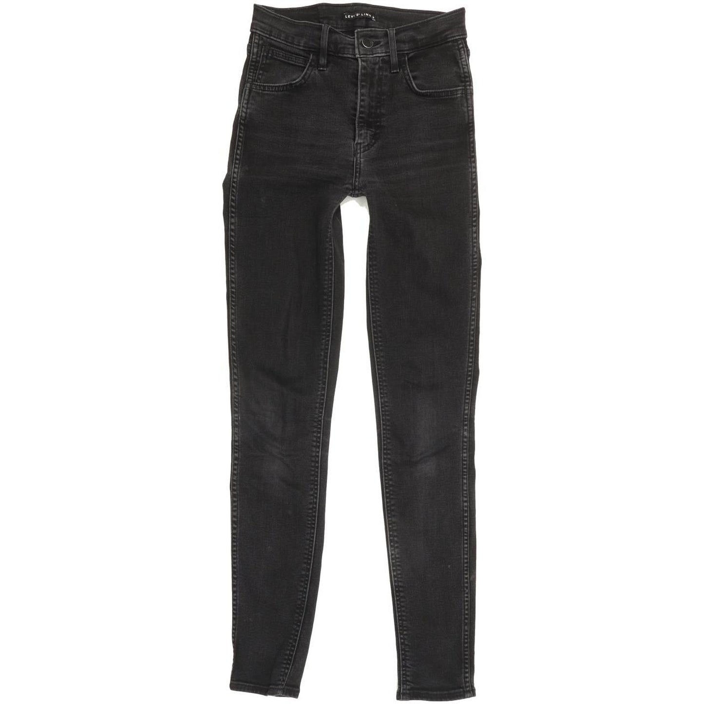 Levi's Line 8 Women Black Skinny Slim Stretch Jeans W24 L30