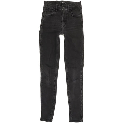 Levi's Line 8 Women Black Skinny Slim Stretch Jeans W24 L30