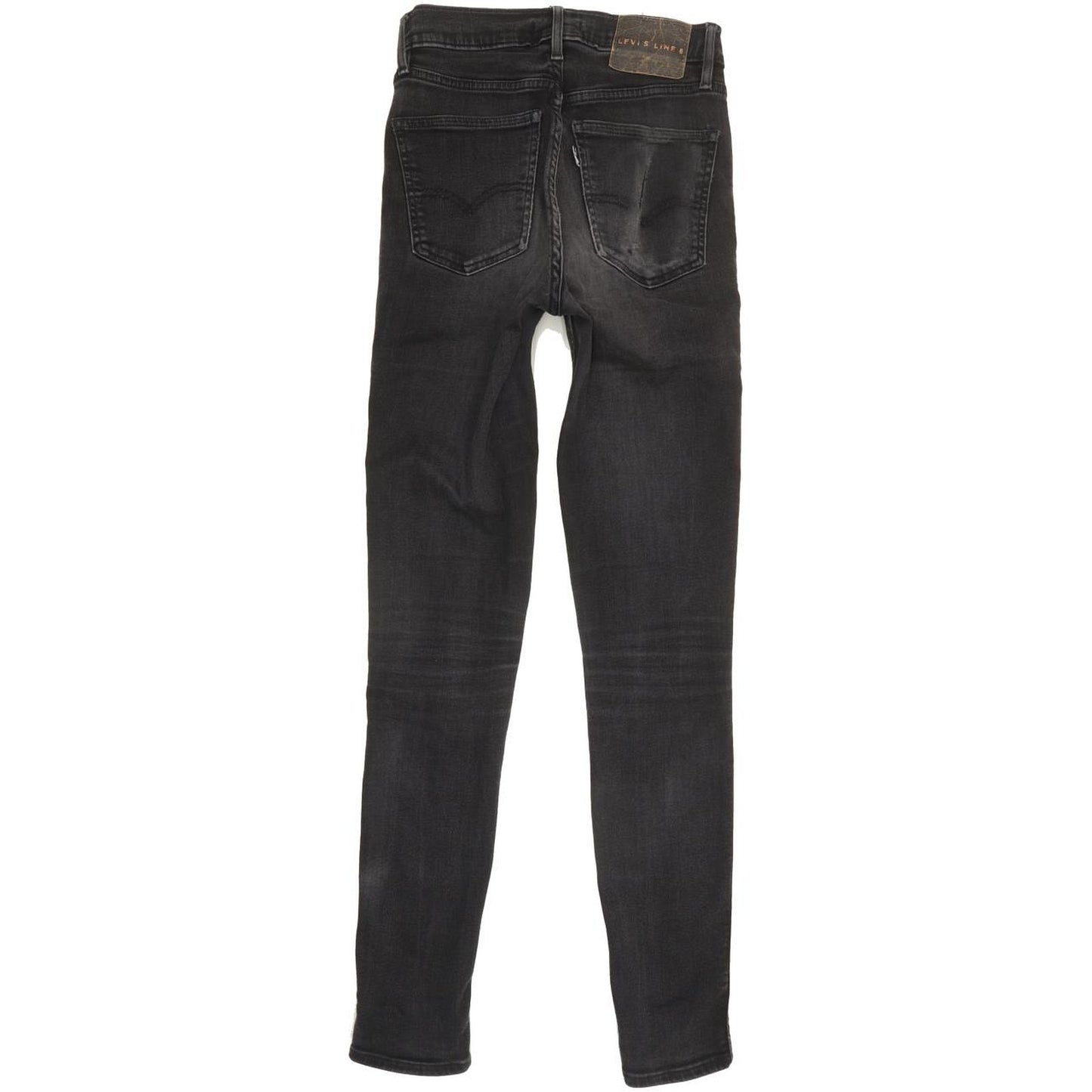 Levi's Line 8 Women Black Skinny Slim Stretch Jeans W24 L30
