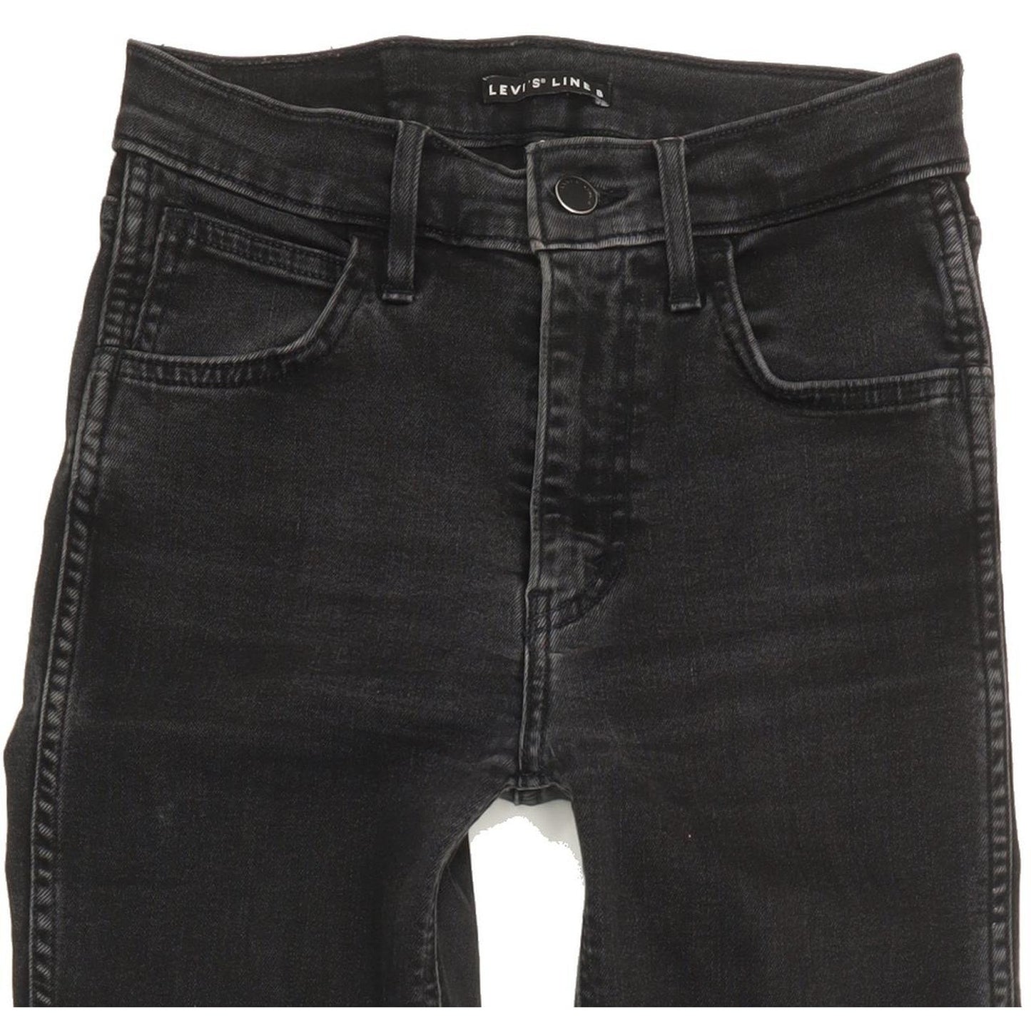 Levi's Line 8 Women Black Skinny Slim Stretch Jeans W24 L30