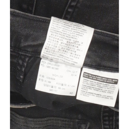 Levi's Line 8 Women Black Skinny Slim Stretch Jeans W24 L30