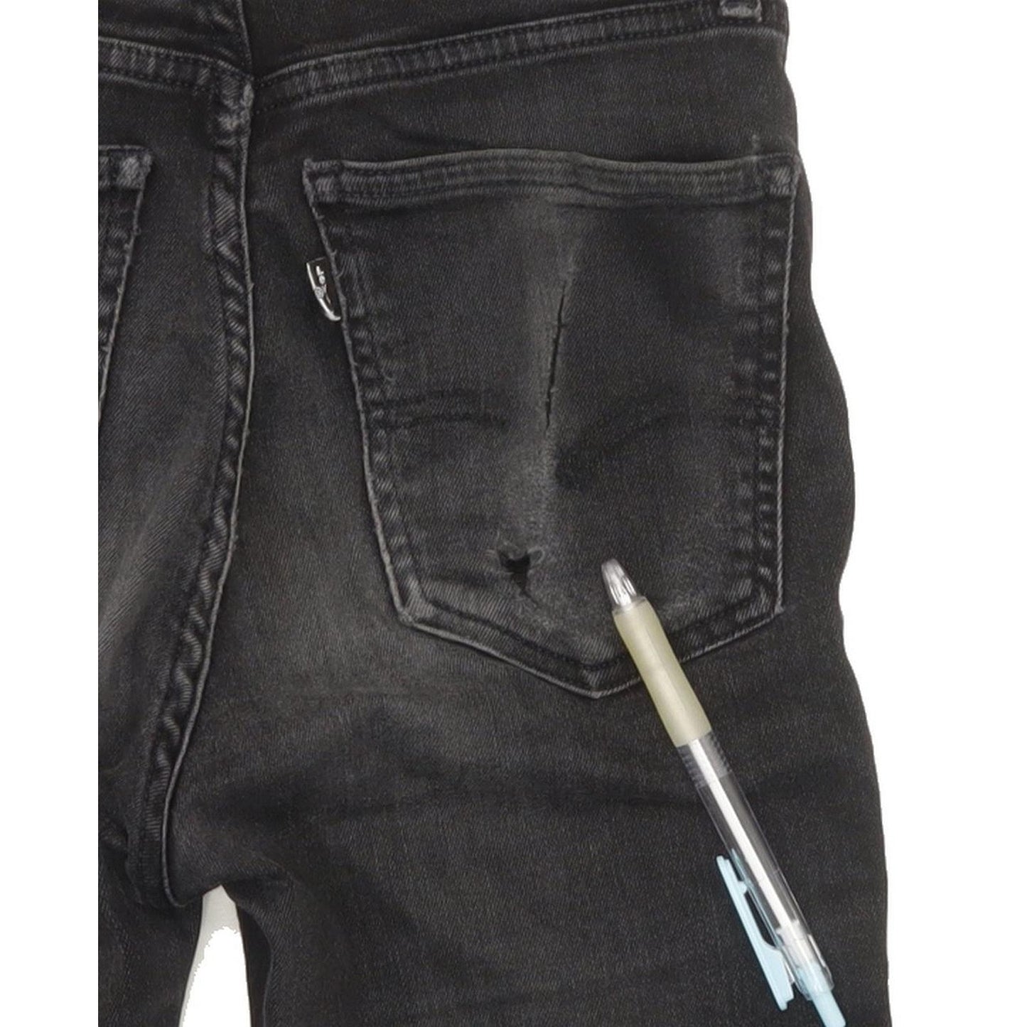 Levi's Line 8 Women Black Skinny Slim Stretch Jeans W24 L30