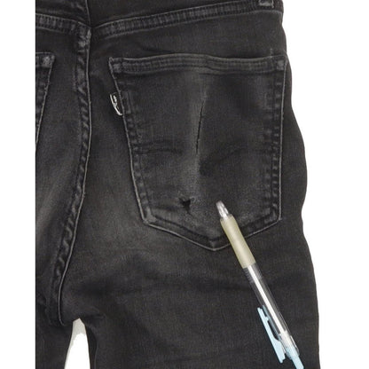 Levi's Line 8 Women Black Skinny Slim Stretch Jeans W24 L30