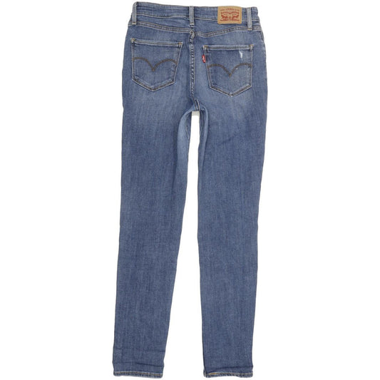 Levi's 721 Women Blue Skinny Slim Stretch Jeans W28 L29