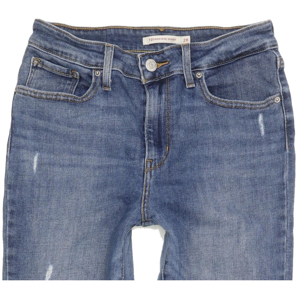Levi's 721 Women Blue Skinny Slim Stretch Jeans W28 L29