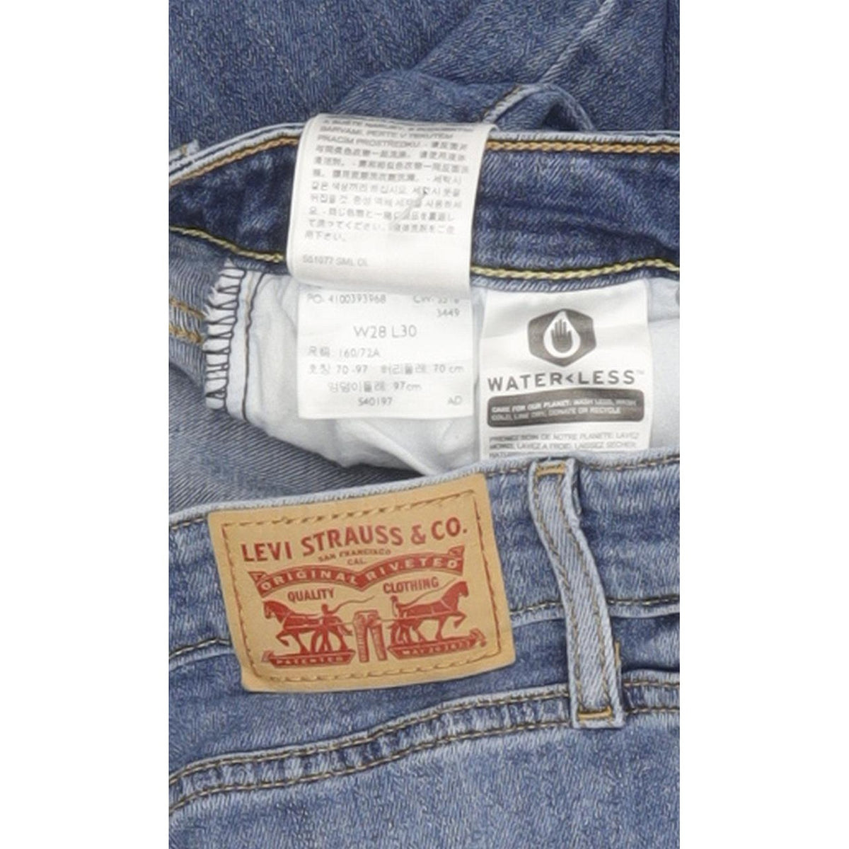 Levi's 721 Women Blue Skinny Slim Stretch Jeans W28 L29