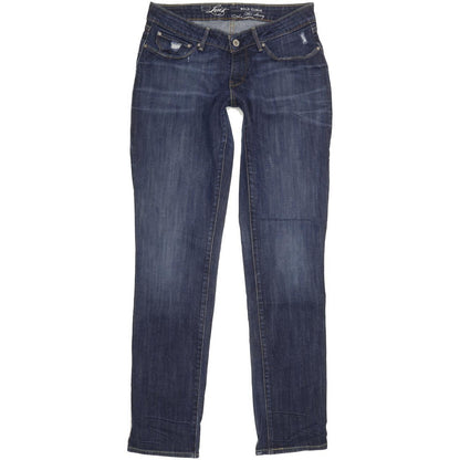 Levi's Bold Curve Women Blue Straight Slim Stretch Jeans W30 L34