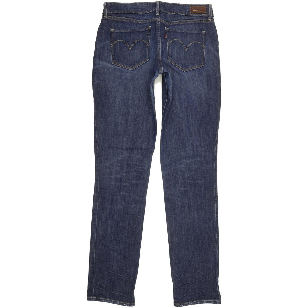 Levi's Bold Curve Women Blue Straight Slim Stretch Jeans W30 L34