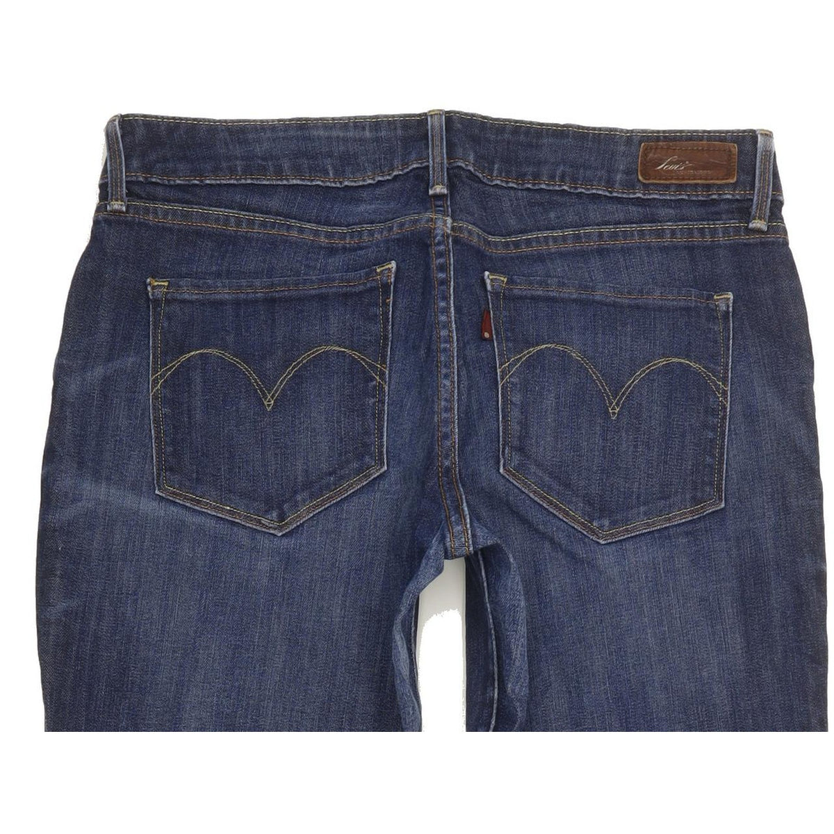 Levi's Bold Curve Women Blue Straight Slim Stretch Jeans W30 L34