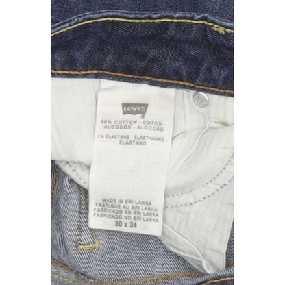 Levi's Bold Curve Women Blue Straight Slim Stretch Jeans W30 L34