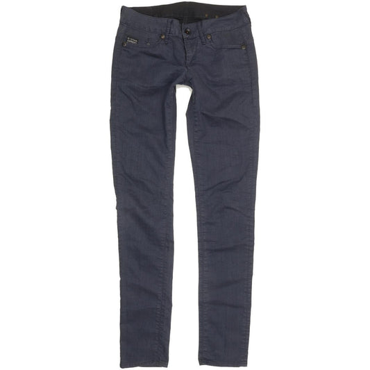 G-Star Women Blue Skinny Slim Stretch Jeans W27 L32