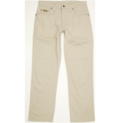 Wrangler Texas Men Beige Straight Regular Stretch Jeans W32 L31