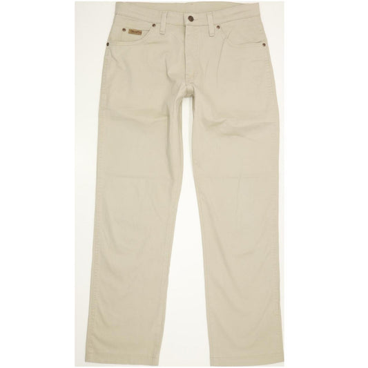 Wrangler Texas Men Beige Straight Regular Stretch Jeans W32 L31