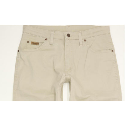 Wrangler Texas Men Beige Straight Regular Stretch Jeans W32 L31