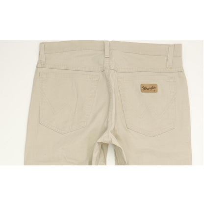Wrangler Texas Men Beige Straight Regular Stretch Jeans W32 L31