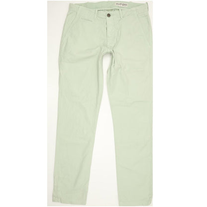 Wrangler Men Green Straight Slim Chino Stretch Jeans W32 L33