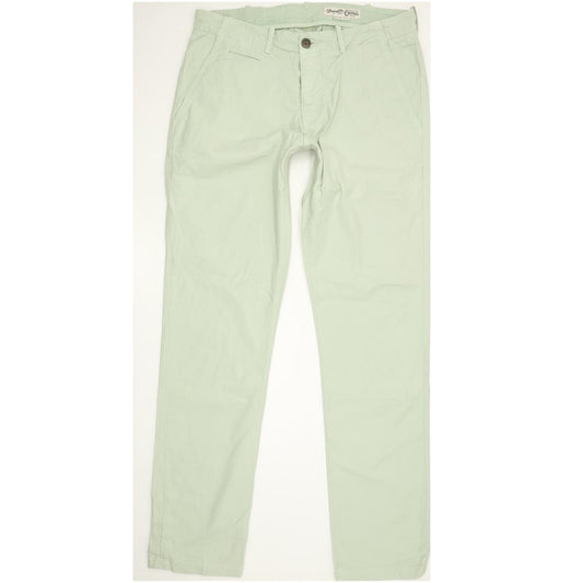 Wrangler Men Green Straight Slim Chino Stretch Jeans W32 L33