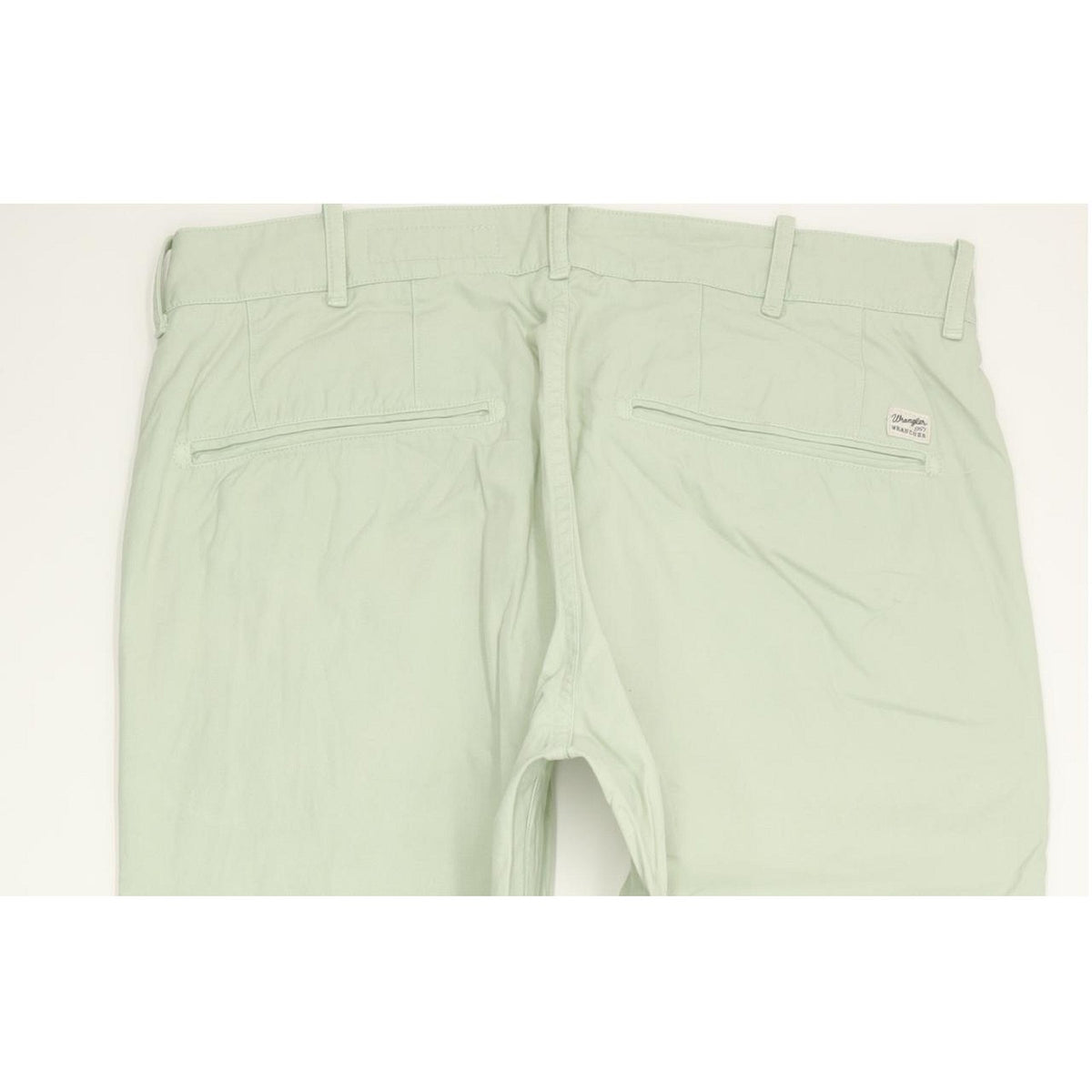 Wrangler Men Green Straight Slim Chino Stretch Jeans W32 L33