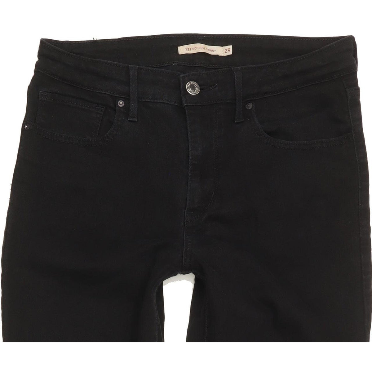 Levi's 721 Women Black Skinny Slim Stretch Jeans W29 L29