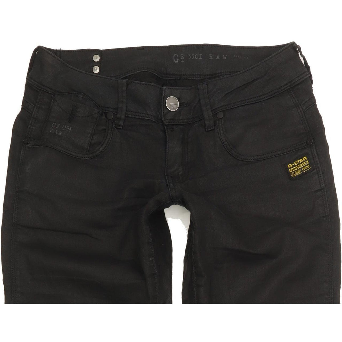 G-Star Fender Women Black Skinny Slim Stretch Jeans W29 L34
