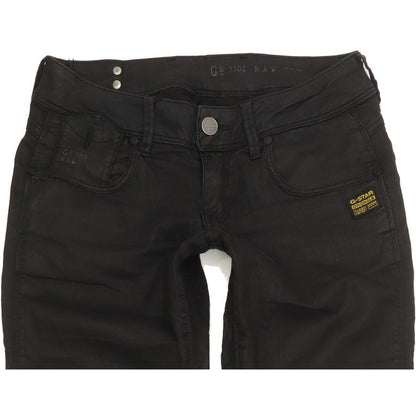G-Star Fender Women Black Skinny Slim Stretch Jeans W29 L34