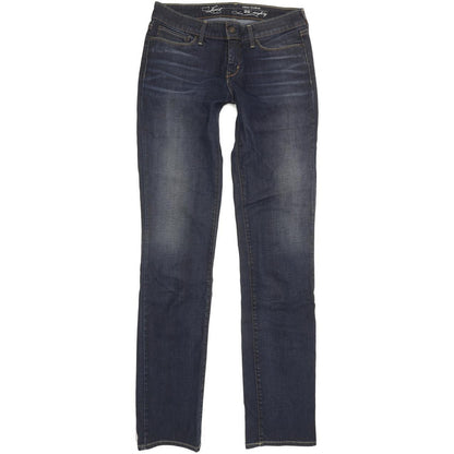 Levi's Demi Curve Women Blue Straight Slim Stretch Jeans W29 L36