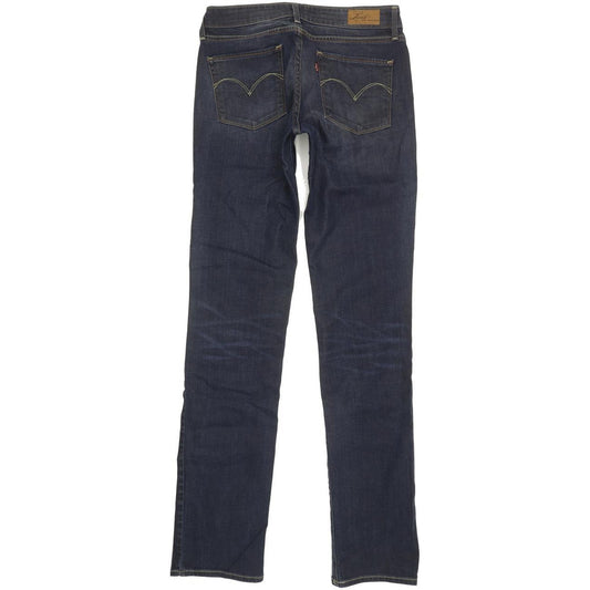 Levi's Demi Curve Women Blue Straight Slim Stretch Jeans W29 L36