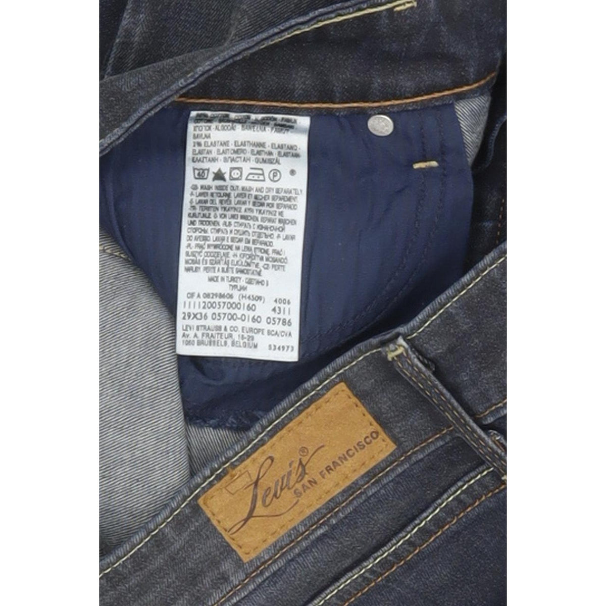 Levi's Demi Curve Women Blue Straight Slim Stretch Jeans W29 L36