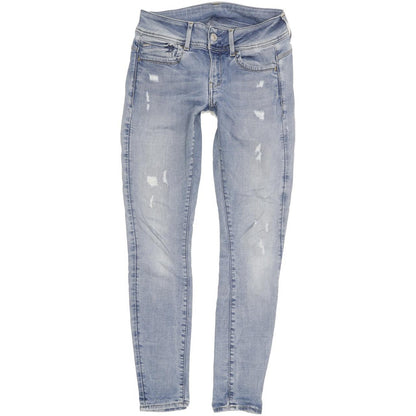 G-Star Lynn D-Mid Women Blue Skinny Slim Stretch Jeans W28 L29