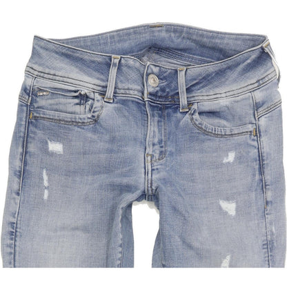 G-Star Lynn D-Mid Women Blue Skinny Slim Stretch Jeans W28 L29