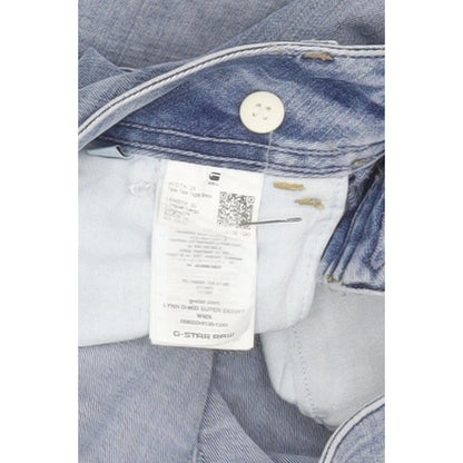 G-Star Lynn D-Mid Women Blue Skinny Slim Stretch Jeans W28 L29