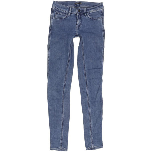 Levi's Line 8 Women Blue Skinny Slim Stretch Jeans W24 L30