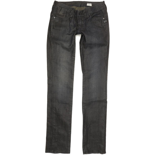G-Star Elect Women Charcoal Straight Slim Stretch Jeans W30 L35