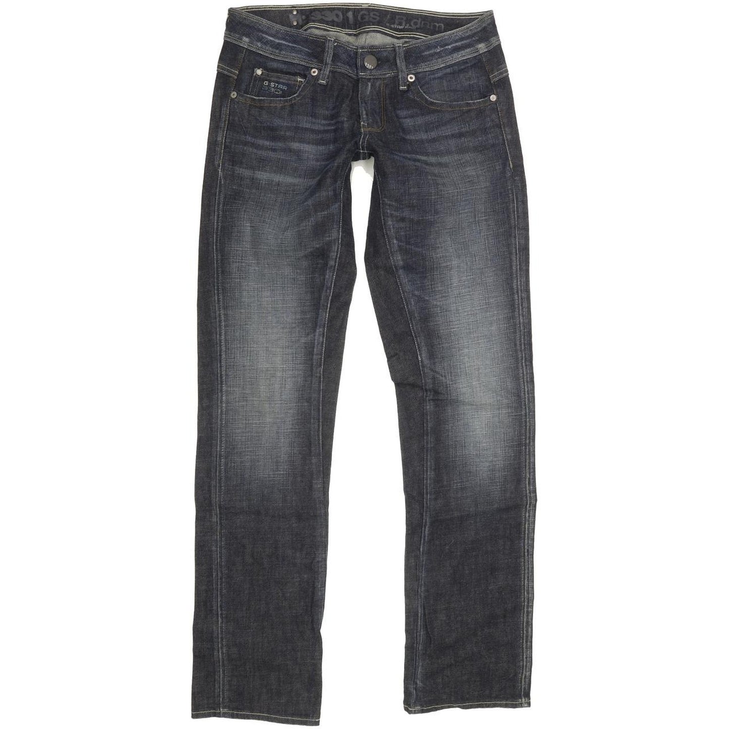 G-Star New Reese Women Blue Straight Slim Stretch Jeans W29 L31