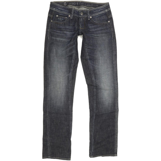 G-Star New Reese Women Blue Straight Slim Stretch Jeans W29 L31