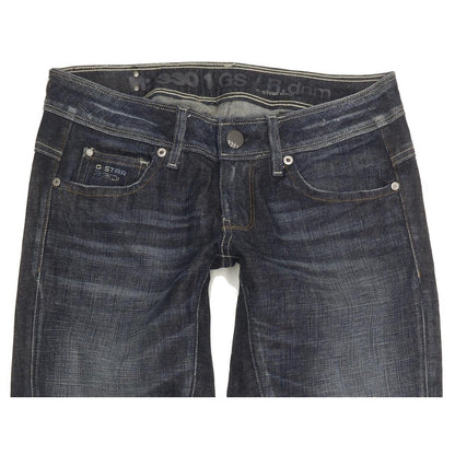 G-Star New Reese Women Blue Straight Slim Stretch Jeans W29 L31