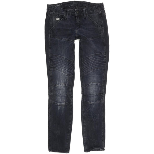 G-Star 5620 Women Navy Skinny Slim Stretch Jeans W27 L30