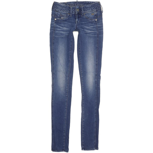G-Star Cooper Women Blue Skinny Slim Stretch Jeans W26 L34