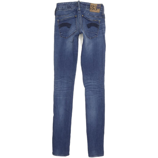 G-Star Cooper Women Blue Skinny Slim Stretch Jeans W26 L34