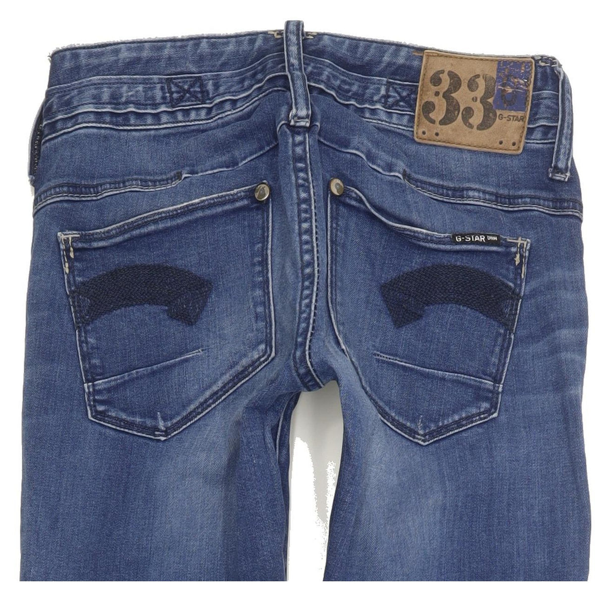 G-Star Cooper Women Blue Skinny Slim Stretch Jeans W26 L34