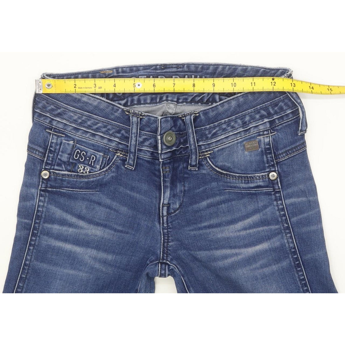 G-Star Cooper Women Blue Skinny Slim Stretch Jeans W26 L34