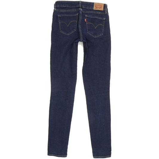 Levi's 711 Women Blue Skinny Slim Stretch Jeans W27 L32