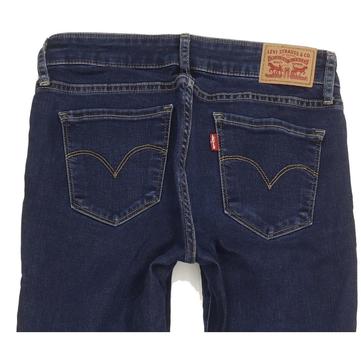 Levi's 711 Women Blue Skinny Slim Stretch Jeans W27 L32