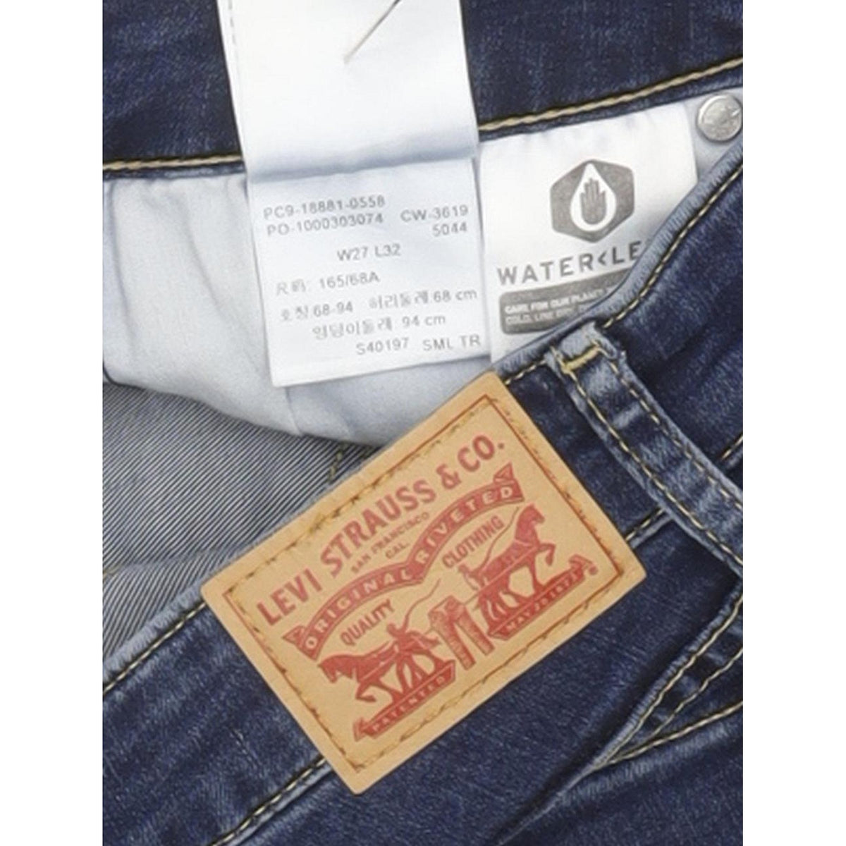Levi's 711 Women Blue Skinny Slim Stretch Jeans W27 L32