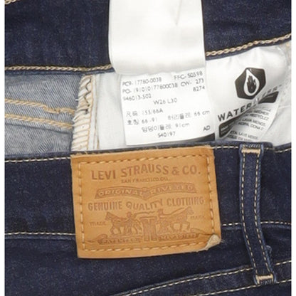 Levi's 710 Super Women Blue Skinny Slim Stretch Jeans W26 L30
