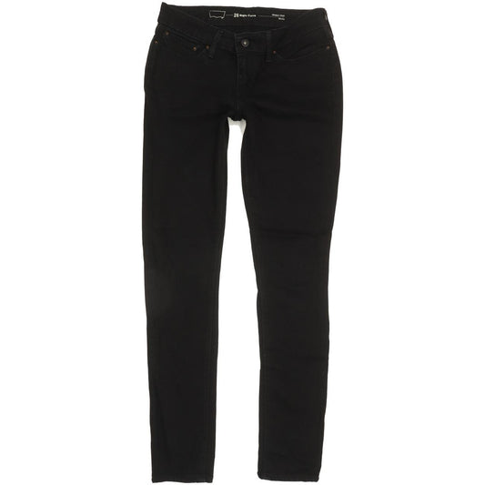 Levi's Slight Curve Women Black Skinny Slim Stretch Jeans W26 L30