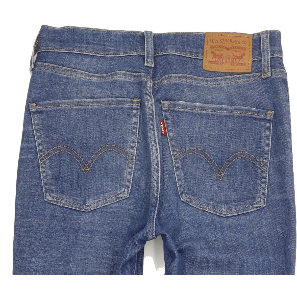 Levi's Mile Women Blue Skinny Slim Stretch Jeans W28 L32