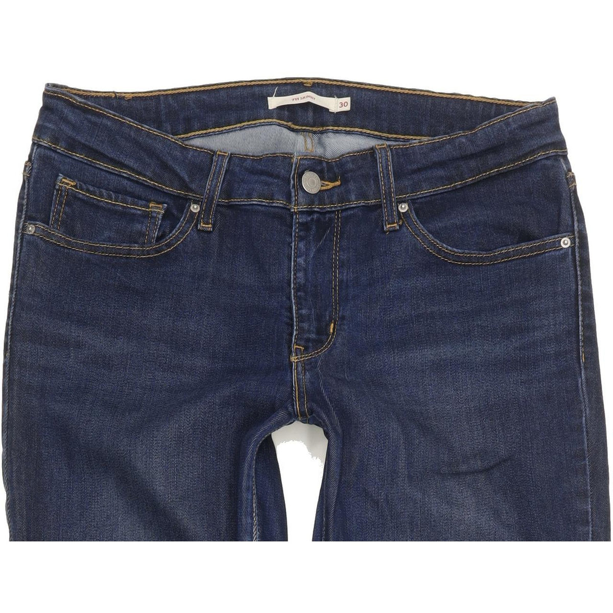Levi's 711 Women Blue Skinny Slim Stretch Jeans W30 L30